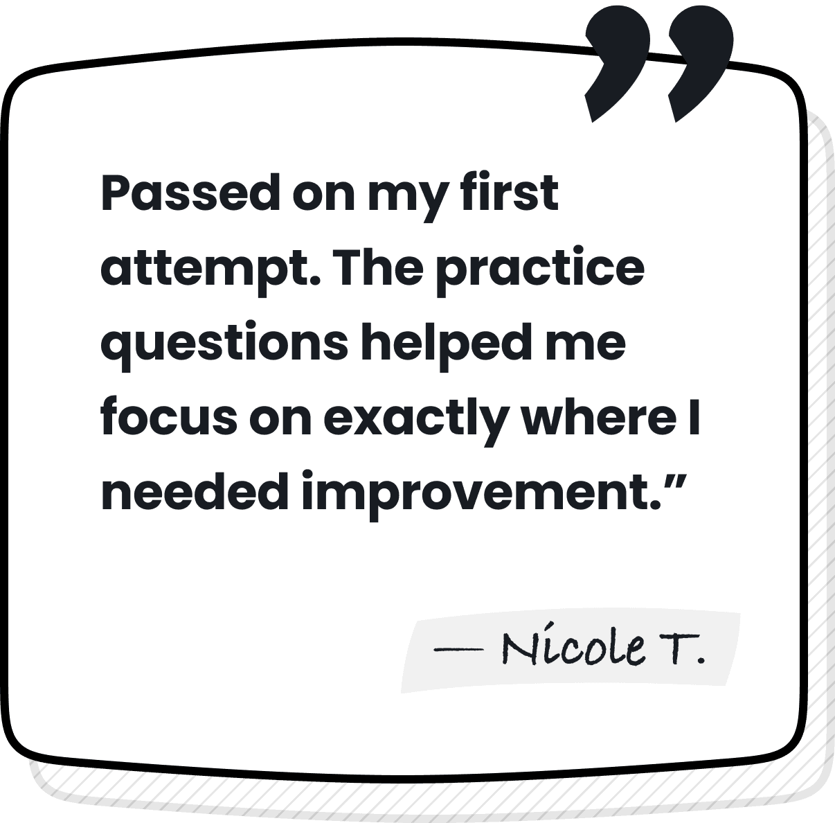 User testimonial